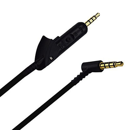 Picture of Arzweyk Replacement Audio Cable Cord Wire Compatible Bose QuietComfort 15, Bose QuietComfort 2, QC15, QC2 Headphones, Headphone Extension Cable