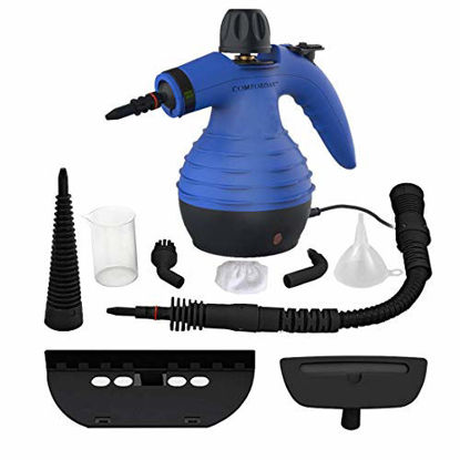 Picture of Comforday Handheld Pressurized Steam Cleaner- Multi Purpose Eco-Friendly Steamer with 9-Piece Accessories Steam Cleaning Machine for Stain Removal, Curtains, Car Seats,Floor,Window