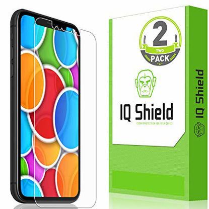 Picture of IQ Shield Screen Protector Compatible with Apple iPhone XR (2-Pack)(Max Coverage) Anti-Bubble Clear Film