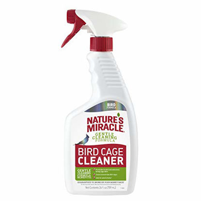 Picture of Natures Miracle P-98222 Bird Cage Cleaner, Cleans & Deodorizes, Removes Tough Caked-On Debris, White,24 fl oz