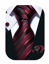 Picture of Barry.Wang Neckties Silk Tie Handkerchief Cufflinks Wedding Business Black and Red