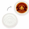 Picture of 4pcs Ceramics Panda Relief Seasoning Dishes Sushi Dipping Bowl Appetizer Plate - 3.5 inches