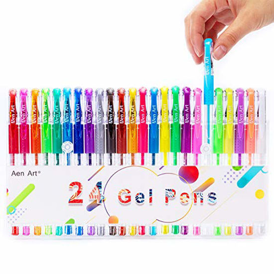 GetUSCart- Gel Pens, Colored Gel Pen, Fine Point Gel Markers Pen for Kids  Coloring Books, Drawing, Writing