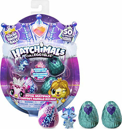 Picture of Hatchimals CollEGGtibles, Royal Multipack with 4 Hatchimals and Accessories, for Kids Aged 5 and up (Styles May Vary)