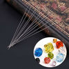 Picture of 40 PCS Beading Needles, Seed Beads Needles Extra Fine Thin Beading Embroidery Needles Long Straight Beading Thread Needles for Bracelets Jewelry Making with Needle Threaders and Sewing Pin Cushion