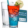 Picture of Drinking Glasses Set of 6, Premium Lead-Free Clear Iced Tea Glasses, 12 ¼ oz Heavy Base Highball Glass Tumbler Set for Drinking Water, Cocktail, Juice, Milkshake, Coke, Soda