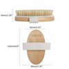 Picture of Bath Body Brush for Dry or Wet Brushing, Set of 2 with 2 Wall Hooks, Natural Bristle Hair Shower Back Brush, Exfoliation, Improve Lymphatic, Stimulate Blood Circulation, Eliminate Fat and Toxins