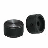 Picture of mxuteuk 4pcs Black Aluminum Alloy Potentiometer Control knurled Knob Volume Audio Electric Guitar Bass Screw Type 25 x 15.5mm (dh) KNOB-03-25BK