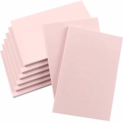 Picture of SGHUO 8 Pcs 4"x6" Pink Rubber Carving Blocks for Stamp Soft Rubber Crafts, Soft and Easy to Carve