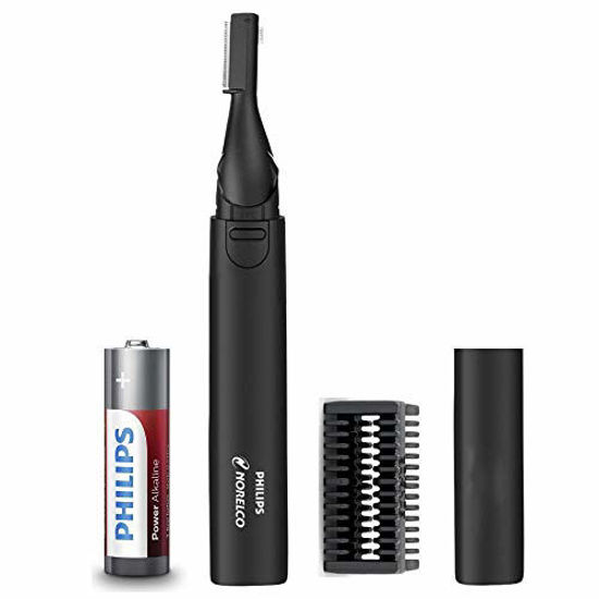 GetUSCart- Philips Norelco Nose Hair Trimmer, Detail Trimmer for Nose, Ears and Eyebrows with Dual Sided Blade System for Precision GetUSCart- Philips Norelco Nose Hair Trimmer, Detail Trimmer for Nose, Ears and Eyebrows with Dual Sided Blade System for Precision