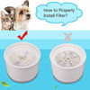 Picture of Comsmart Cat Water Fountain Filter, Pet Fountain Filter 3 Triple Filtration System Replacement Filter (Pack of 8)