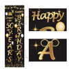 Picture of 2 Pieces 50th Birthday Party Decorations Cheers to 50 Years Banner 50th Party Decorations Welcome Porch Sign for 50 Years Birthday Supplies (50th Birthday)