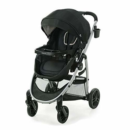 Picture of Graco Modes Pramette Stroller, Baby Stroller with True Bassinet Mode, Reversible Seat, One Hand Fold, Extra Storage, Child Tray, Pierce