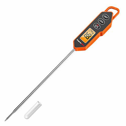 Picture of ThermoPro Digital Instant Read Meat Thermometer for Grilling Cooking Food Candy Thermometer for BBQ Smoker Grill Smoker Oil Fry Kitchen Thermometer with Backlit