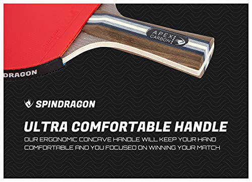 GetUSCart- Spindragon Apex Carbon Ping Pong Paddle - Professional Table ...