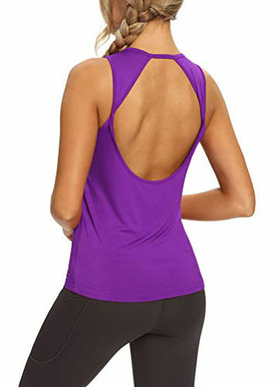 GetUSCart- Mippo Cute Workout Tops for Women Yoga Tank Tops Loose