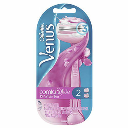 Picture of Gillette Venus ComfortGlide White Tea Women's Razor - 1 Handle + 2 Refills