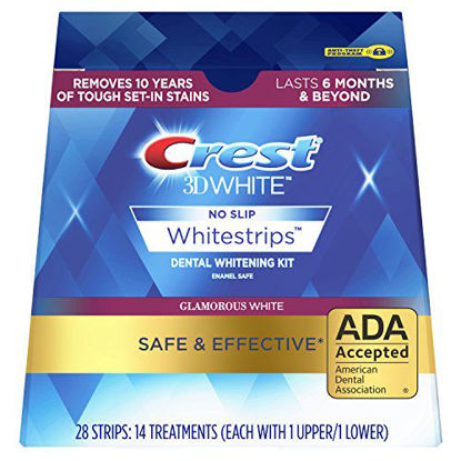 Picture of Crest 3D White Luxe Whitestrip Teeth Whitening Kit, Glamorous White, 14 Treatments( Each with 1 Upper/ 1 Lower), 28 Strips