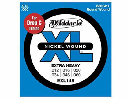Picture of DAddario Nickel Wound Electric Guitar Strings, 1-Pack, Extra Heavy, 12-60