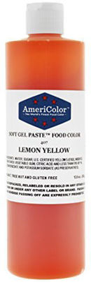 Picture of Americolor Soft Gel Paste Food Color, 13.5-Ounce, Lemon Yellow