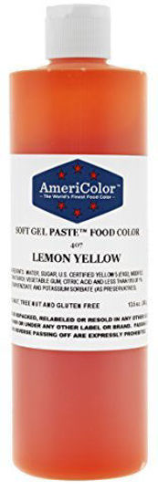 Picture of Americolor Soft Gel Paste Food Color, 13.5-Ounce, Lemon Yellow