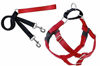 Picture of 2 Hounds Design Freedom No Pull Dog Harness | Adjustable Gentle Comfortable Control for Easy Dog Walking |for Small Medium and Large Dogs | Made in USA | Leash Included | 1" LG Red