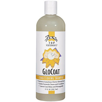 Picture of Top Performance GloCoat Conditioning Dog Shampoo 17 Oz. Bottle - Works to Eliminate Tough Tangles for Easy Combing Out