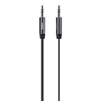 Picture of Belkin MiXiT Tangle-Free Aux / Auxiliary Cable, 3 Feet (Black) - AV10127tt03-BLK