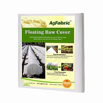Picture of Agfabric Row Cover 0.55oz 6'x25' Frost Blanket for Winter Protection Plant Covers Feeeze Protection