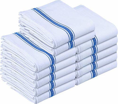 Picture of Utopia Towels 12 Pack Dish Towels, 15 x 25 Inches Ultra Soft Cotton Dish Cloths, Blue
