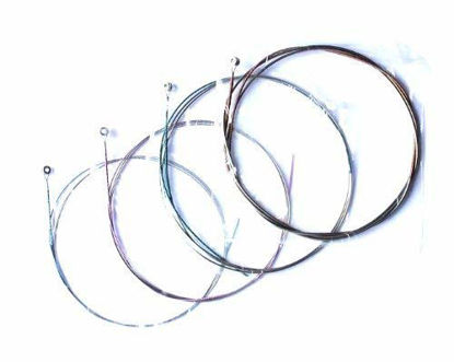 Picture of Generic Single Cello Strings Carbon Stranded Rope Steel Core Nickel Alloy Wound 4/4 Size (Set 4/4)