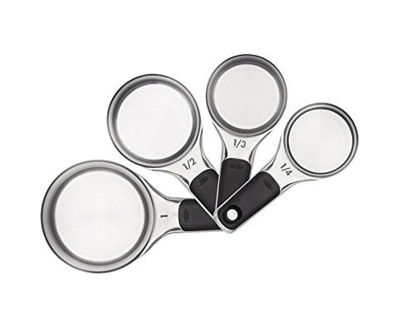 Picture of OXO Good Grips 4 Piece Stainless Steel Measuring Cups with Magnetic Snaps