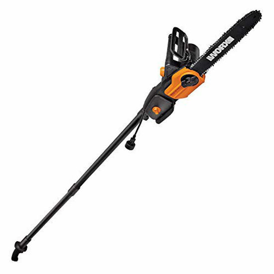 Worx WG309 8 Amp 10 inch Corded Electric Pole Saw Chainsaw with Auto Tension