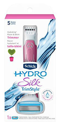Picture of Schick Hydro Silk TrimStyle Moisturizing Razor for Women with Bikini Trimmer,1 Count