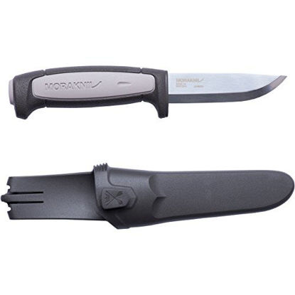 Picture of Morakniv Craftline Robust Trade Knife with Carbon Steel Blade and Combi Sheath, 3.6-Inch, Original Version (M-12249)