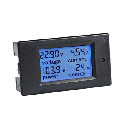 Picture of bayite DC 6.5-100V 0-100A LCD Display Digital Current Voltage Power Energy Meter Multimeter Ammeter Voltmeter with 100A Current Shunt