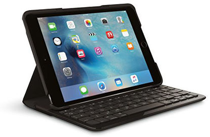 Picture of Logitech FOCUS Protective Case with Integrated Keyboard for iPad Mini 4, Black