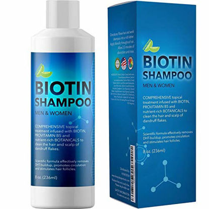 Picture of Biotin Hair Shampoo for Dry Hair - Natural Biotin Shampoo for Men and Womens Hair Moisturizer - Sulfate Free Shampoo with Biotin and Moisturizing Shampoo for Dry Hair plus Keratin Hair Booster