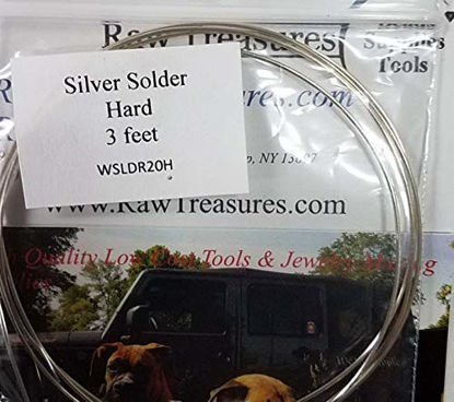 Picture of Silver Wire Solder, Hard, 20 Gauge, 3 Feet, Cadmium-Free from RawTreasures