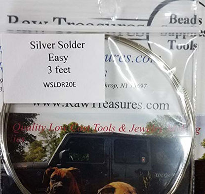 Picture of Silver Wire Solder, Easy, 20 Gauge,3 Feet, Cadmium-Free from RawTreasures