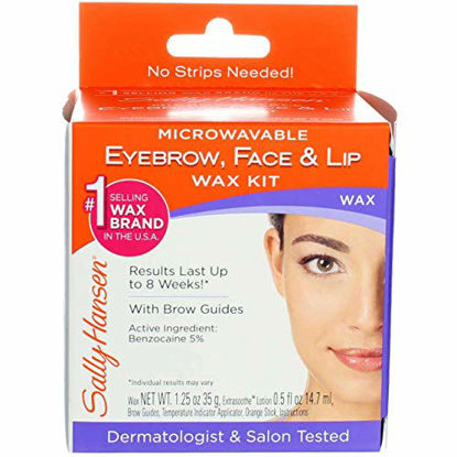 Picture of Sally Hansen Microwaveable Wax Kit For Eyebrow/Face/Lip (6 Pack)