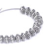 Picture of Mudder 100 Pieces 6 mm Antique Silver Spacer Beads European Style Beads for Jewelry Making