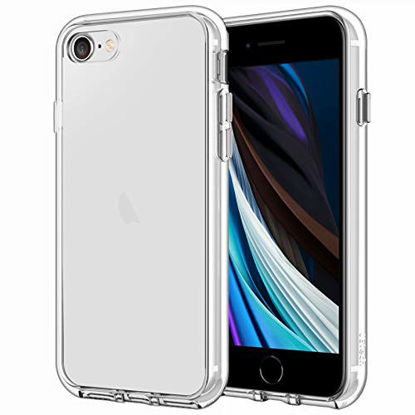 Picture of JETech Case Compatible with iPhone 8, Compatible with iPhone 7, 4.7-Inch, Shockproof Bumper Cover, Anti-Scratch Clear Back, HD Clear