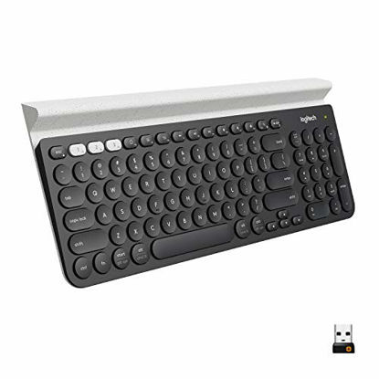 Picture of Logitech K780 Multi-Device Wireless Keyboard for Computer, Phone and Tablet - FLOW Cross-Computer Control Compatible