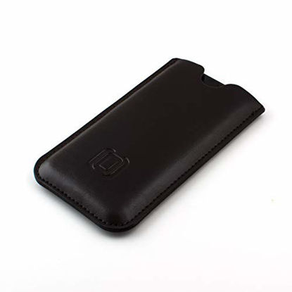 Picture of Dockem Executive Sleeve for Google Pixel 3 XL, Pixel 2 XL and Pixel XL - Slightly Padded Microfiber Lined Professional Synthetic Leather Slip-on Case [Dark Brown]