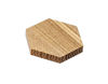 Picture of 1.54" Wood Hexagon Cutout Shapes Unfinished Wood Mosaic Tile - 30 pcs