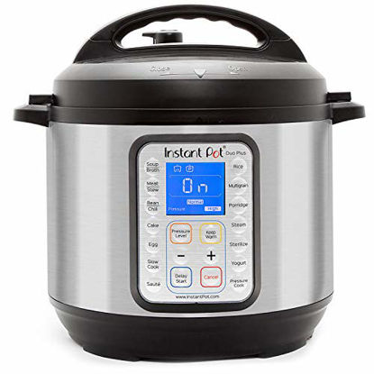 Picture of Instant Pot Duo Plus 9-in-1 Electric Pressure Cooker, Sterilizer, Slow Cooker, Rice Cooker, Steamer, saute, Yogurt Maker, and Warmer, 6 Quart, 15 One-Touch Programs