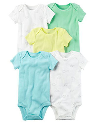 Picture of Carter's Baby Boys' 5 Pack Bodysuits (Baby) Turtle and Snail, Newborn