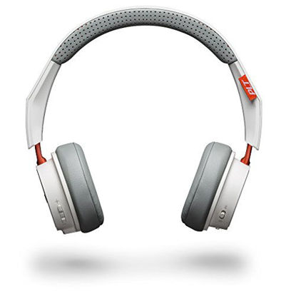 Picture of Plantronics BackBeat 500 Wireless Bluetooth Headphones - Lightweight Memory Foam Headband and Earcups - Compatible with iPhone, iPad, Android, and Other Smart Devices - White