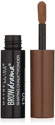 Picture of Maybelline New York Brow Drama Shaping Chalk Powder, Deep Brown, 0.035 fl. oz.